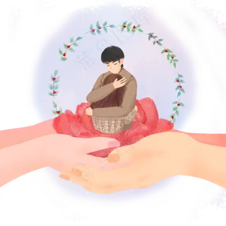 2月14情人节恋人拥抱玫瑰PN