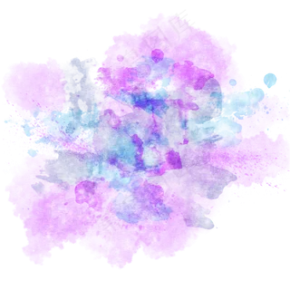 水彩晕染色块
