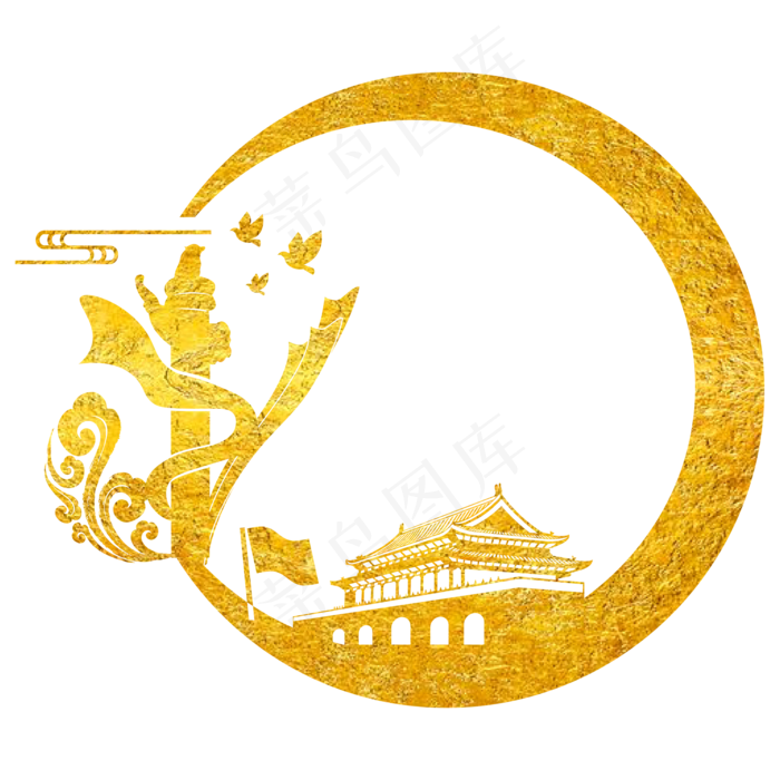 烫金党建*党建华表组合