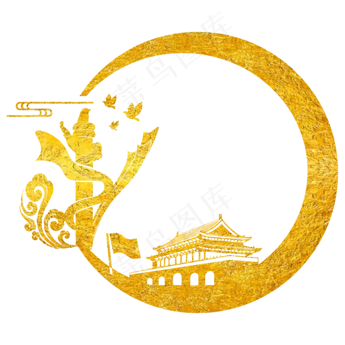 烫金党建*党建华表组合(4000X4000(DPI:96))ai矢量模版下载