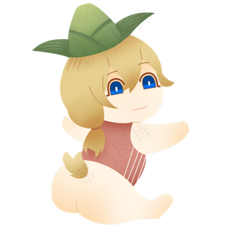 端午节卡通人物风格png格式