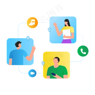 远程办公,免抠元素