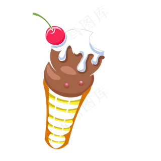 夏天日水果冰淇淋png下载