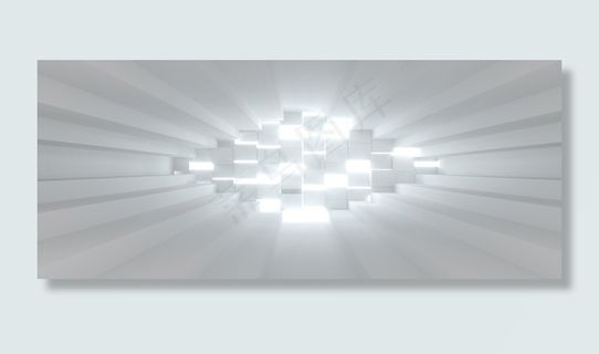 商务光芒穿透电商banner