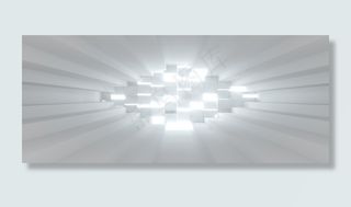 商务光芒穿透电商banner