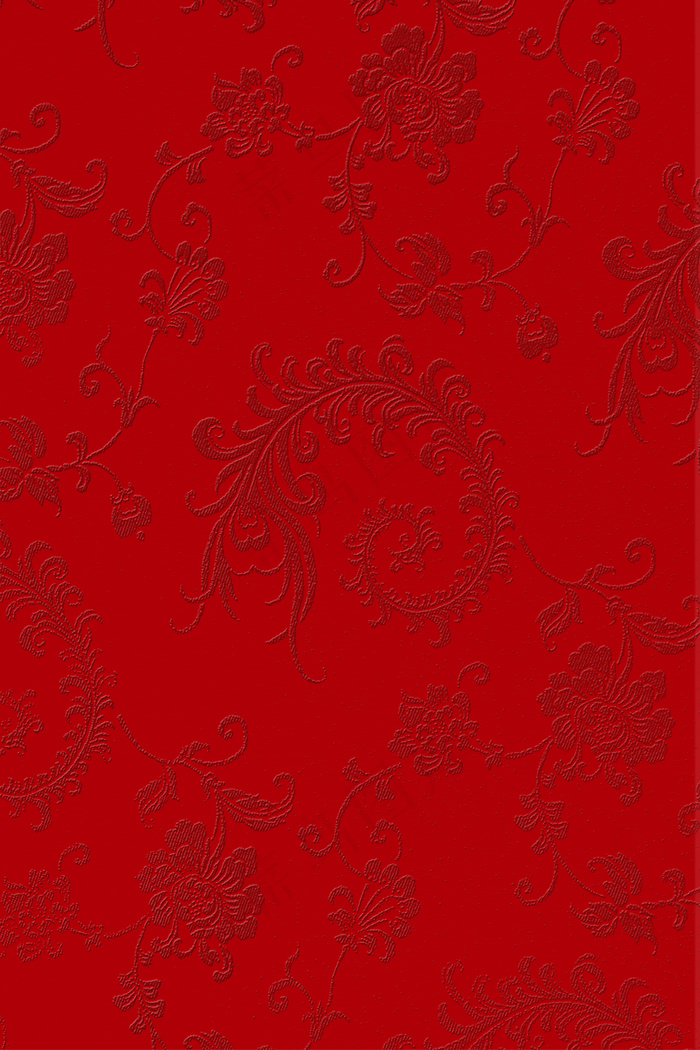 暗色底纹中国风花朵凤尾纹海报