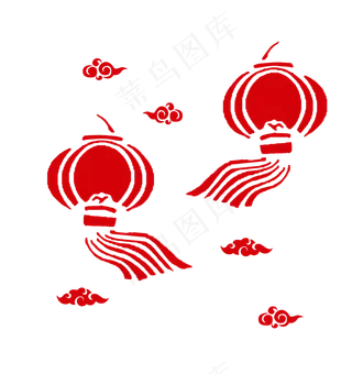 中国风春节喜庆灯笼png免抠图