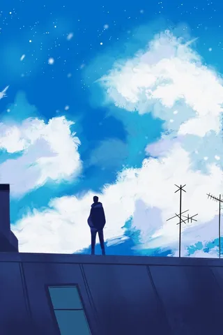 梦想励志治愈系天空春季春天