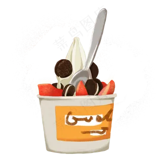 手绘夏日冰淇淋下载