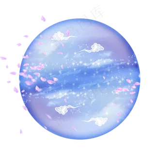 创意合成中秋月亮,免抠元素