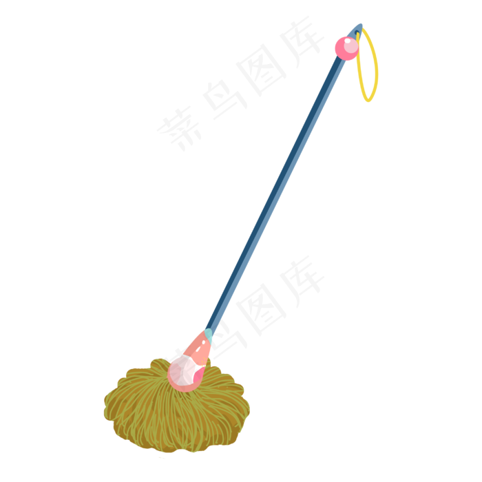 五一劳动节劳动工具小清新拖把