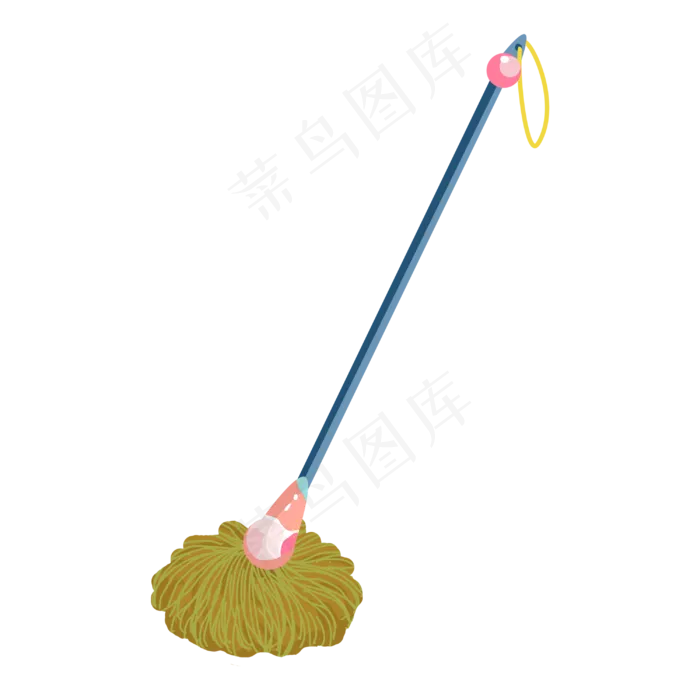 五一劳动节劳动工具小清新拖把
