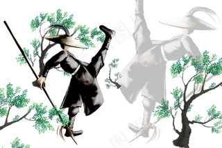 武侠古装男子仙侠古风场景