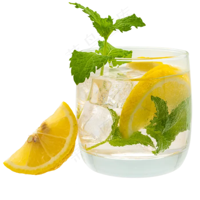冰镇柠檬饮品实拍,免抠元素