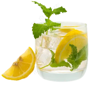 冰镇柠檬饮品实拍,免抠元素