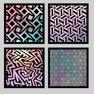 水彩几何风格底纹