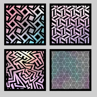 水彩几何风格底纹