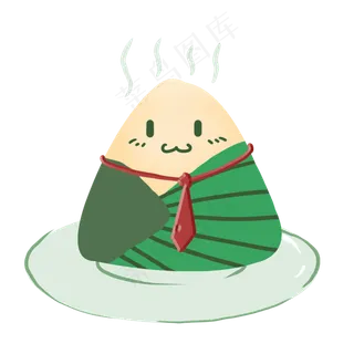 热乎乎的可爱粽子插图