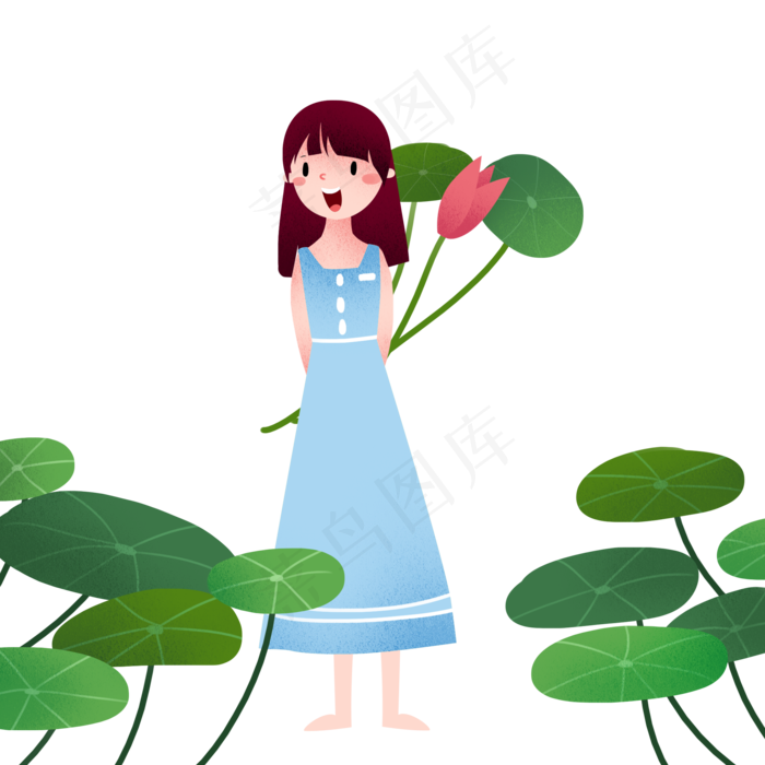 立夏漂亮的小女孩