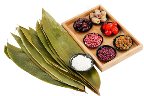 端午节粽子食材蜜枣粽叶糯米
