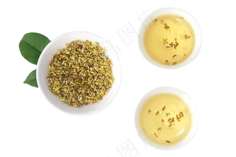 桂花茶丹桂金桂花瓣和叶子 桂花茶丹桂金桂花瓣和叶子
