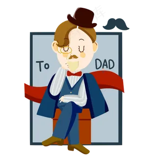 穿西装的绅士形象