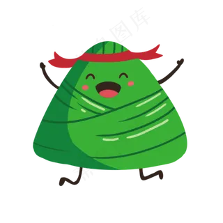 可爱的粽子卡通人物形象