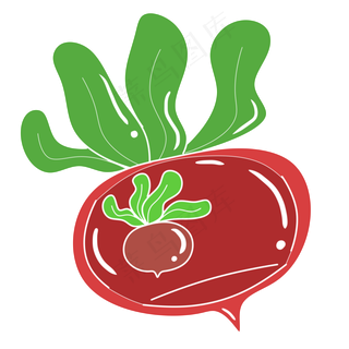 简约可爱水果蔬菜红萝卜