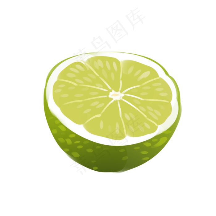 卡通柠檬水果插画