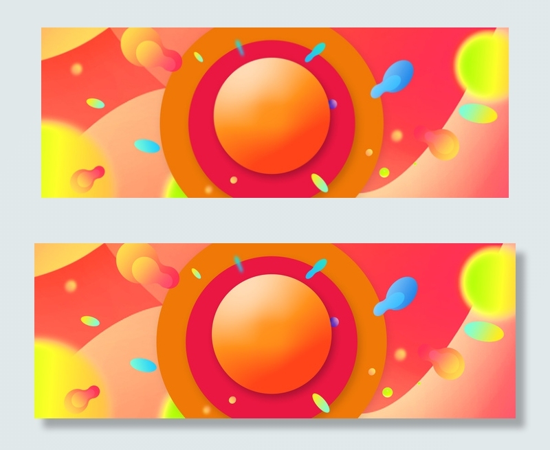 618红色渐变电商促销折扣banner