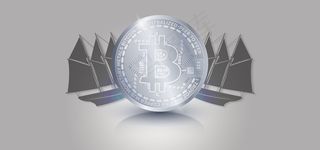 金融商业帆船灰色banner