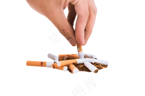 世界无烟日掐灭香烟,免抠元素