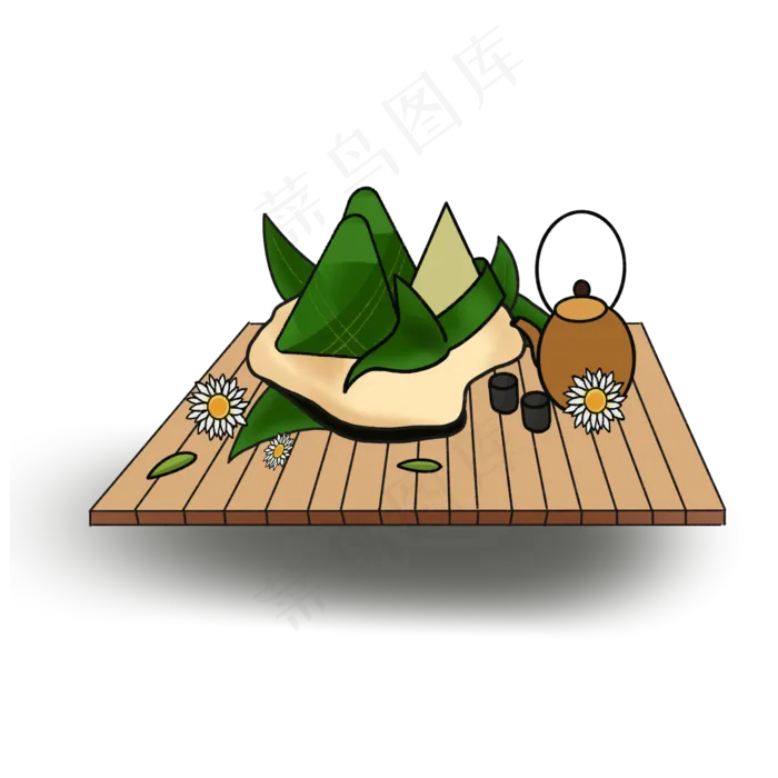 端午节装饰素材(2050X2050(DPI:300))psd模版下载