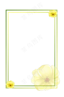 植物边框花卉边框装饰手绘边框