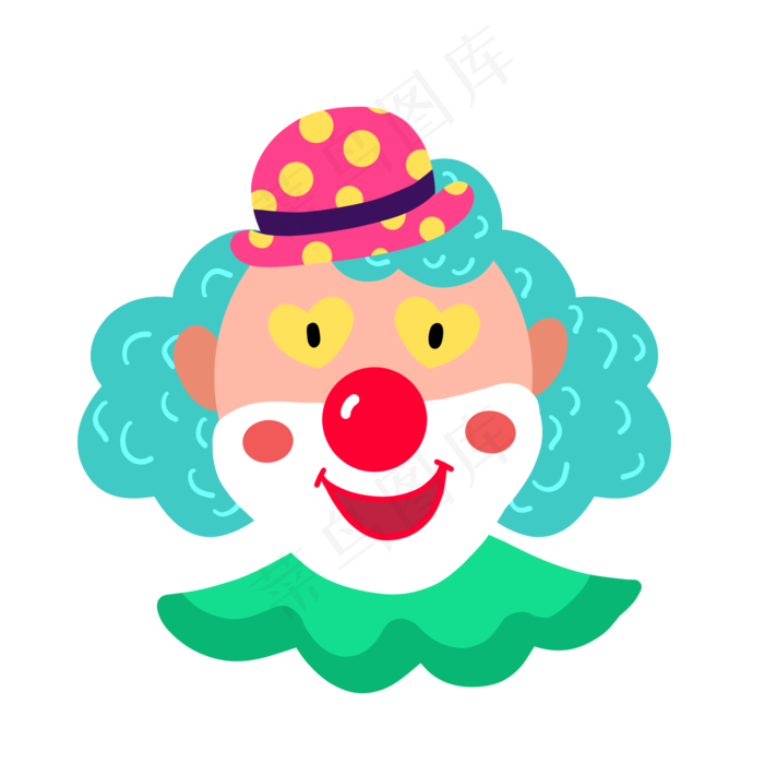 愚人节小丑PNG免抠素材