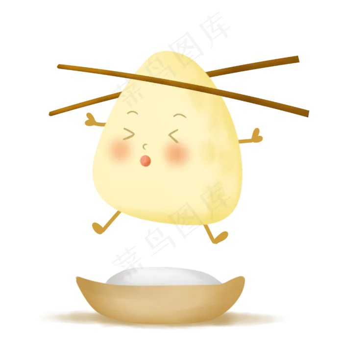 端午节筷子夹起的粽子(3000X3000(DPI:300))psd模版下载