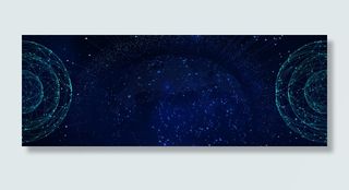 区块链深蓝色互联网金融货币banner