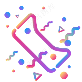 天猫形象渐变电商,免抠元素