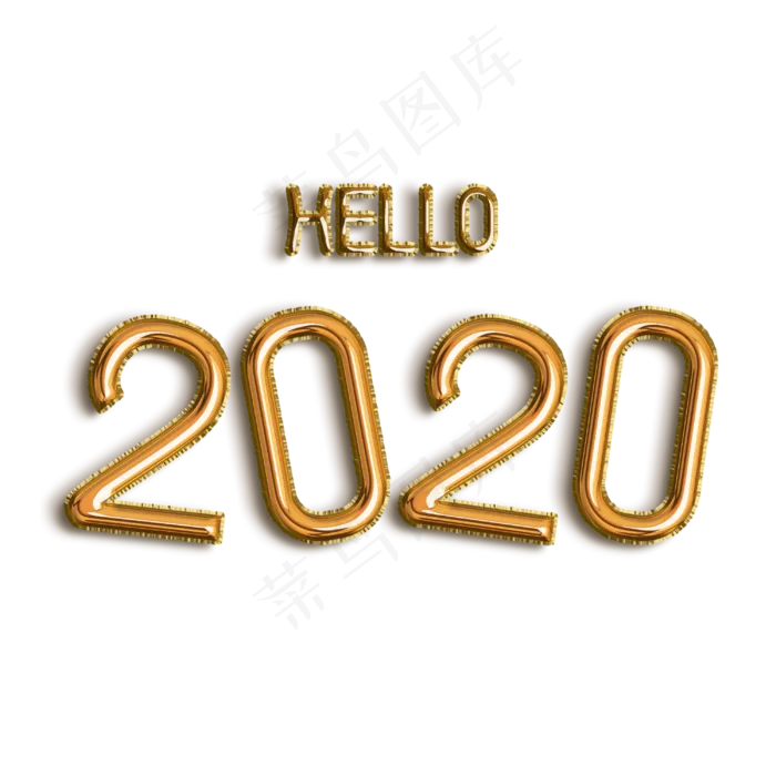 你好2020年主题(3000X3000(DPI:300))psd模版下载