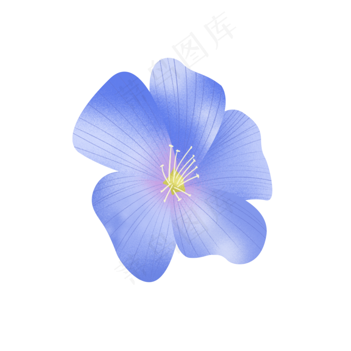 亚麻籽花(2000X2000(DPI:300))psd模版下载