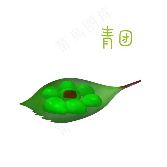 食物清明节寒食青团(2000X2000(DPI:300))psd模版下载