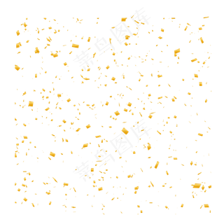 节日庆祝派对礼花金色碎片,免抠元素