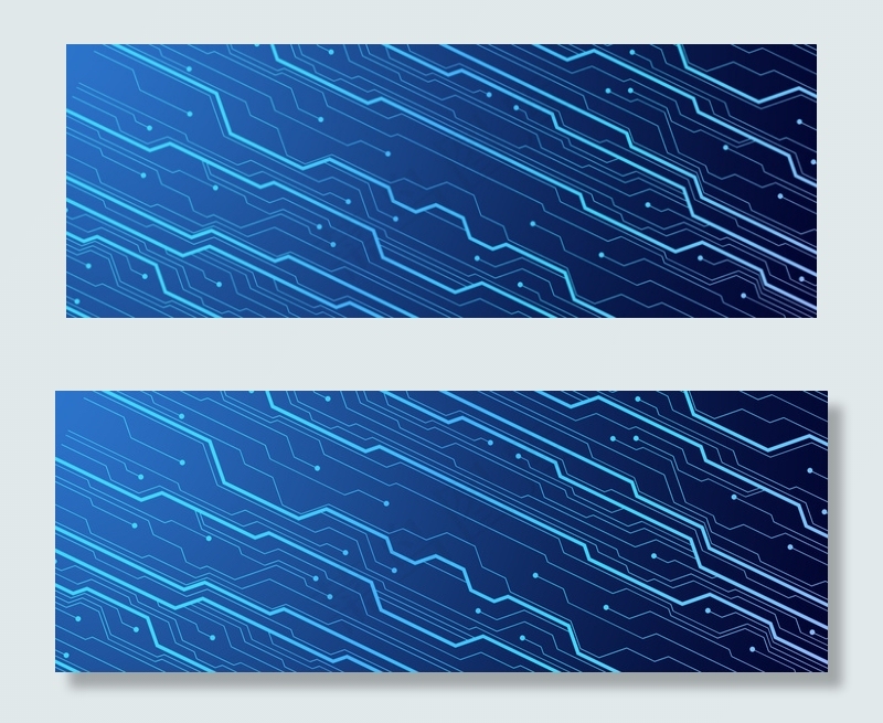 电子科技未来技术banner展板