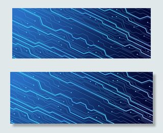 电子科技未来技术banner展板