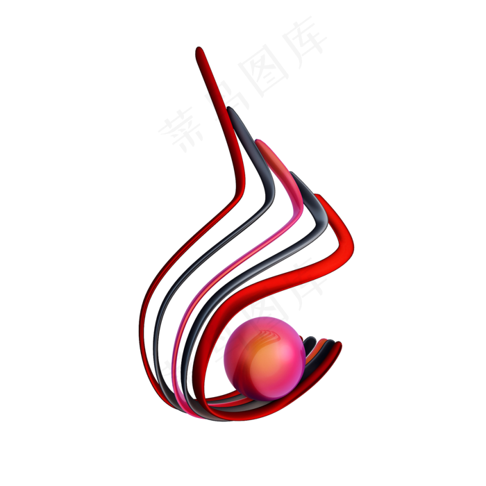 建军节火焰雕塑png图