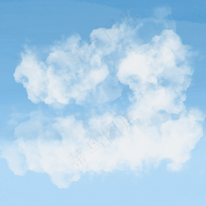 整片蓝天白云,免抠元素