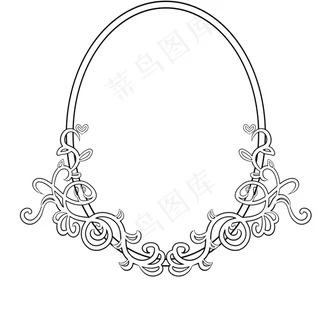 精美的欧式花纹边框