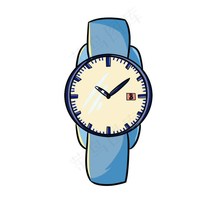 男士手表时尚手表插画