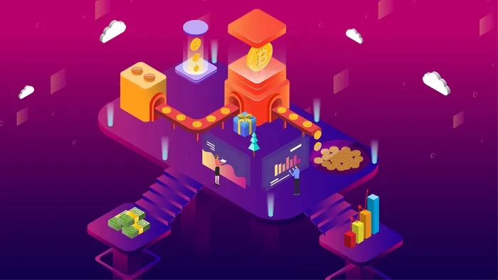 互联网商务金融办公工作2.5d