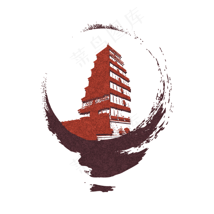 标志性建筑西安大雁塔